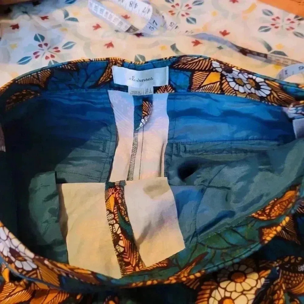 Anthropologie Elevenses Birds of Paradise Floral Print Shorts Size 2 - Picture 11 of 14